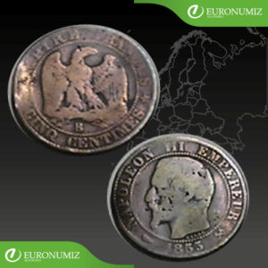 CINQ CENTIMES 1855 FRANCUZSKO