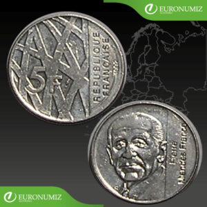 5 FRANCS 1992 FRANCUZSKO