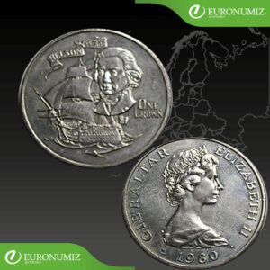 ONE CROWN 1980 GIBRALTAR