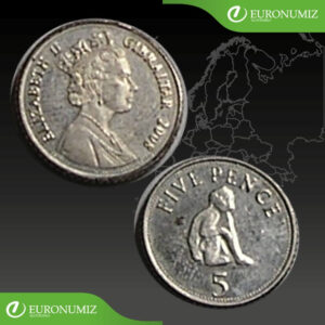 5 PENCE 2008 GIBRALTAR