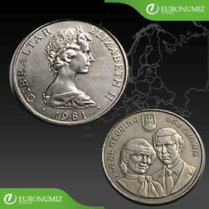 ONE CROWN 1981 GIBRALTAR