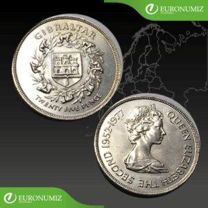 TWENTY FIVE PENCE 1977 GIBRALTAR