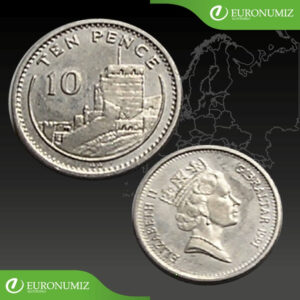 10 PENCE 1991 GIBRALTAR