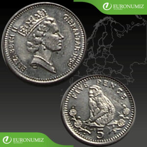 5 PENCE 1989 GIBRALTAR