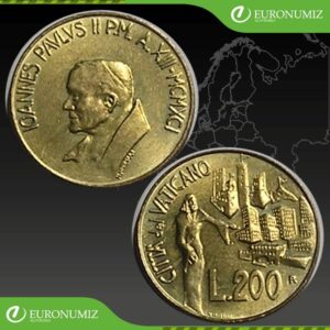 200 LIR 1991 VATIKAN JAN PAVOL II