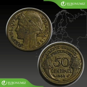 50 CENTIMES 1933 FRANCUZSKO