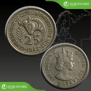 25 MILS 1955 CYPRUS