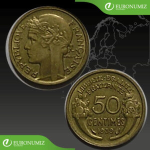 50 CENTIMES 1939 FRANCUZSKO