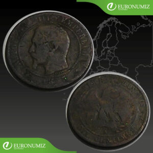 DIX CENTIMES 1853 FRANCUZSKO