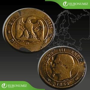 DIX CENTIMES 1855 FRANCUZSKO