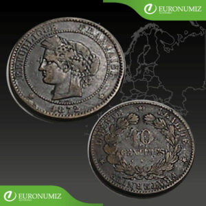 10 CENTIMES 1872 FRANCUZSKO