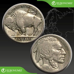 FIVE CENTS 1916 USA
