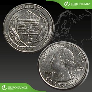 QUARTER DOLLAR 2015 USA D HOMESTEAD