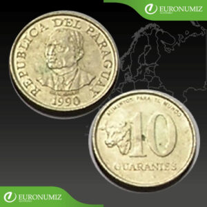 10 GUARANIES 1990 PARAGUAY