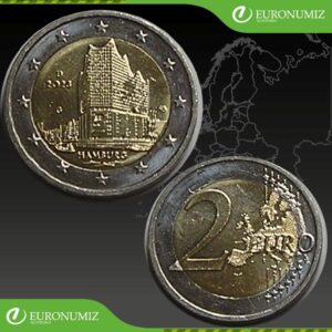 2 € 2023 G NEMECKO HAMBURG Z OBEHU