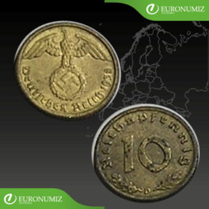 10 REICHSPFENNIG 1938 D NEMECKO