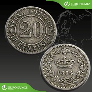 20 CENTESIMI 1894 K.B. TALIANSKO