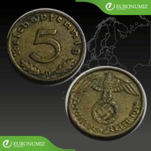 5 REICHSPFENNIG 1939 D NEMECKO