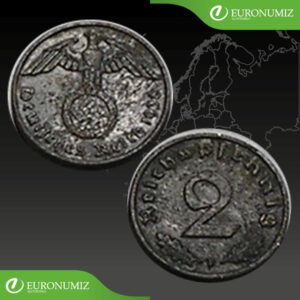 2 REICHSPFENNIG 1938 F NEMECKO