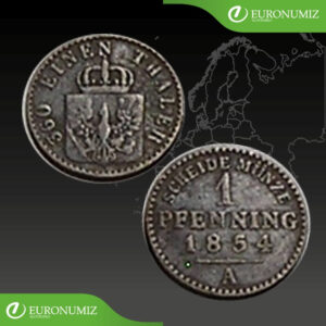 1 PFENNING 1854 A NEMECKO