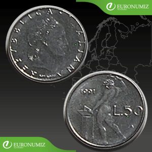 50 LIR 1991 TALIANSKO