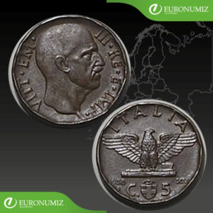 5 CENTESIMI 1938 TALIANSKO