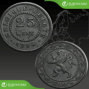 25 CENT 1916 BELGICKO