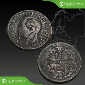 10 CENTESIMI 1867 CM TALIANSKO
