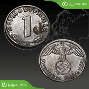 1 REICHSPFENNIG 1939 B NEMECKO
