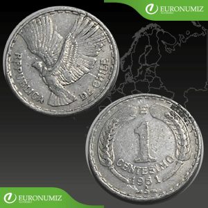 1 CENTESIMO 1961 CHILE