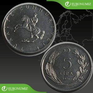 5 LIRA 1975 TURECKO