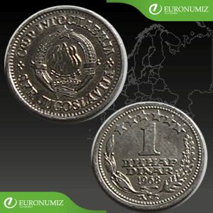 1 DINAR 1968 JUHOSLAVIA