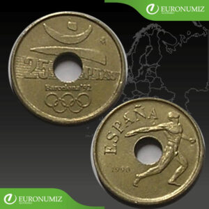25 PESETAS 1990 SPANIELSKO