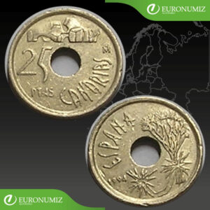 25 PESETAS 1994 SPANIELSKO