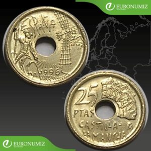 25 PESETAS 1996 SPANIELSKO