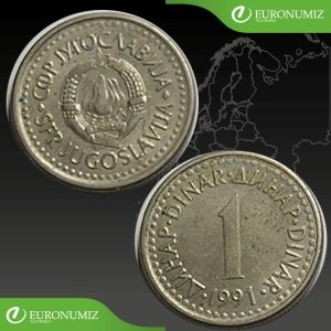 1 DINAR 1991 JUHOSLAVIA