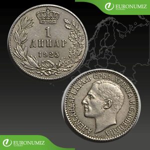 1 DINAR 1925 JUHOSLAVIA