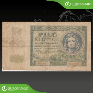5 ZLOTYCH 1941 POLSKO