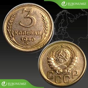 3 KOPEJKY 1940 RUSKO CCCP