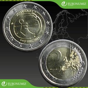 2 € 2009 SLOVENSKO  HOSPODARSKA MENOVA UNIA  UNC