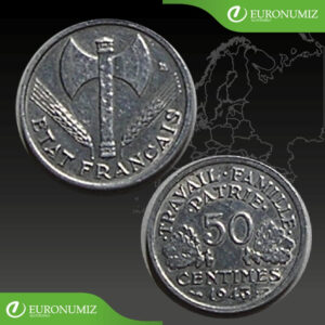 50 CENTIMES 1943 FRANCUZSKO