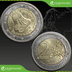 2 € 2009 SLOVENSKO SLOBODA A DEMOKRACIA (ZVONCEK) Z OBEHU