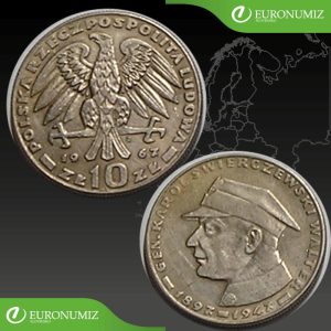 10 ZLOTYCH 1967 POLSKO