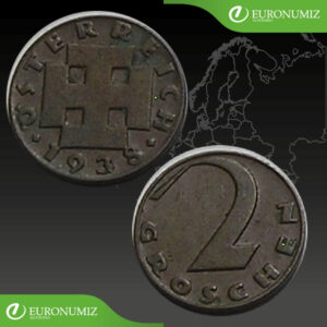 2 GROSCHEN 1938 RAKUSKO