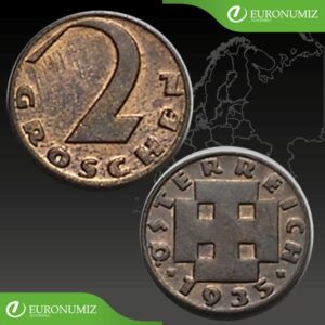 2 GROSCHEN 1935 RAKUSKO