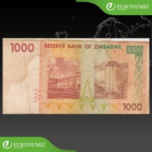 1000 DOLLARS 2007 ZIMBABWE
