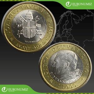 1000 LIR 2001 VATIKAN JAN PAVOL II