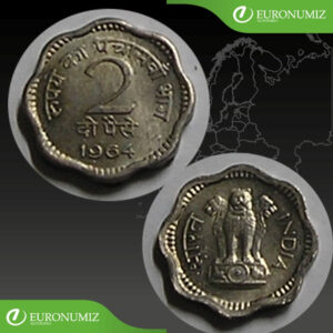 2 PAISE 1964 INDIA