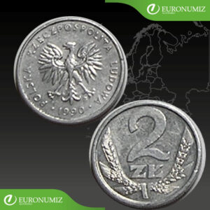 2 ZLOTE 1990 POLSKO