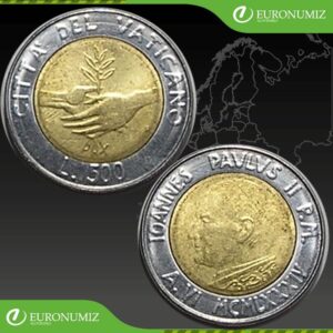 500 LIR 1984 VATIKAN JAN PAVOL II